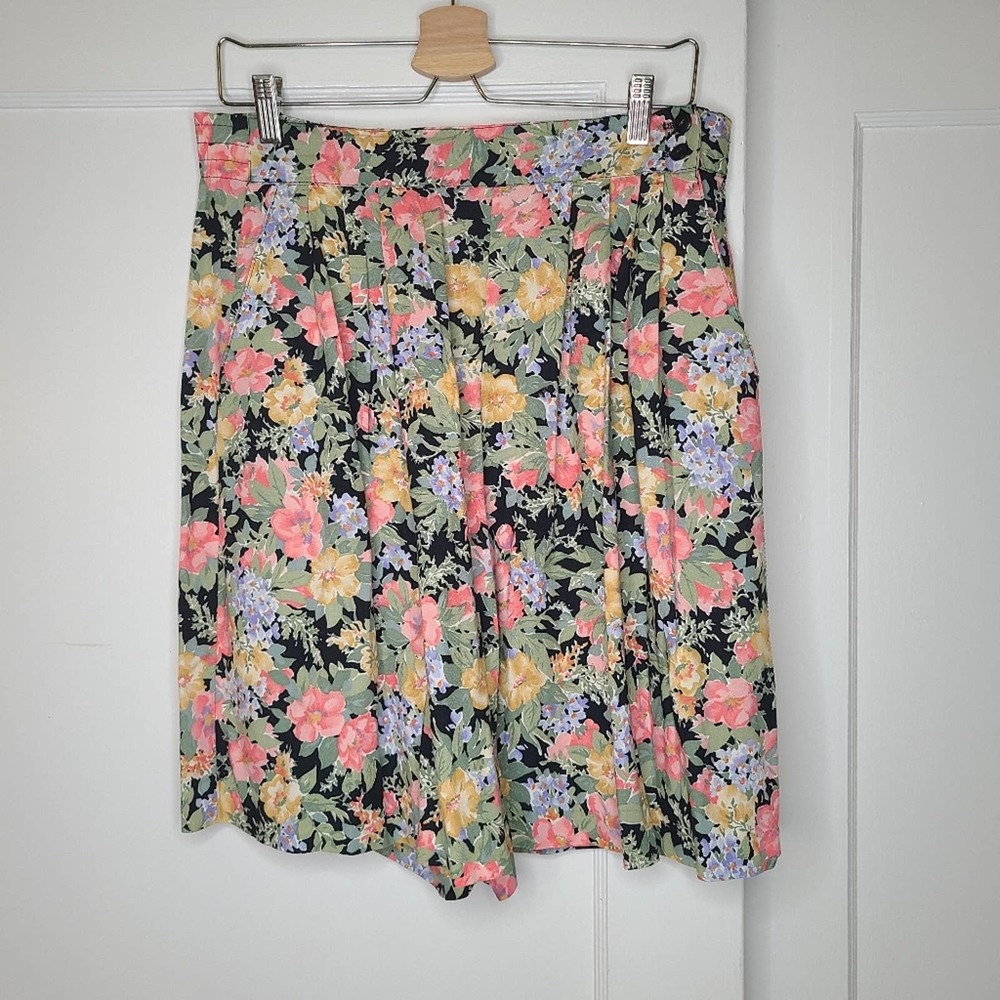 Vintage Cottage Core Floral High Waist Shorts